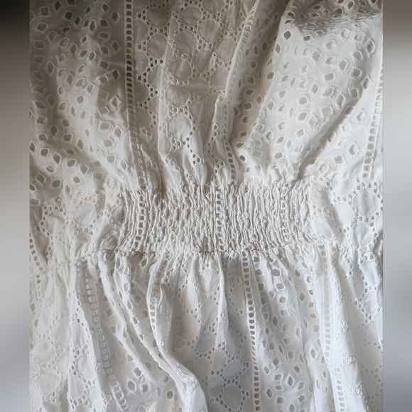 ZARA Openwork Embroidered Eyelet Midi Dress NWT 3017/653 - Picture 9 of 9